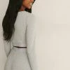 NA-KD Haut De Pyjama - Grey Melange -NA-KD Soldes Magasin 7cdb9450fdb04991a7e9b55985eecc84