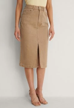 NA-KD Jupe En Jean - Toasted Nut