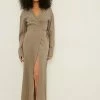 NA-KD Robe Longue - Nougat -NA-KD Soldes Magasin 7fb992a4d21a4491bf5c355a24cc9881