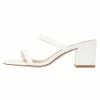 NA-KD SQUARED TWO STRAP - Mules à Talons - White 8 NA-KD SQUARED TWO STRAP - Mules à Talons - White -NA-KD Soldes Magasin 7fee11b08c6841f4982e4fd34752ff42