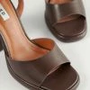 NA-KD CHUBBY RETRO - Sandales à Plateforme - Chocolate -NA-KD Soldes Magasin 81a27269ef7d4533be86fe447d695ae0