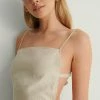 NA-KD MIT TRÄGERN - Robe Longue - Beige -NA-KD Soldes Magasin 8326fc63097e44edb742ca372b98fdec