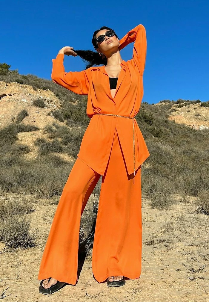 NA-KD Pantalon Classique - Orange 1 NA-KD Pantalon Classique - Orange