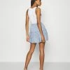 NA-KD PAMELA REIF X ZALANDO RECYCLED FRILL MINI SKIRT - Minijupe - Painted Blue -NA-KD Soldes Magasin 8417e11ef7df454c85733b2cd98dd77e