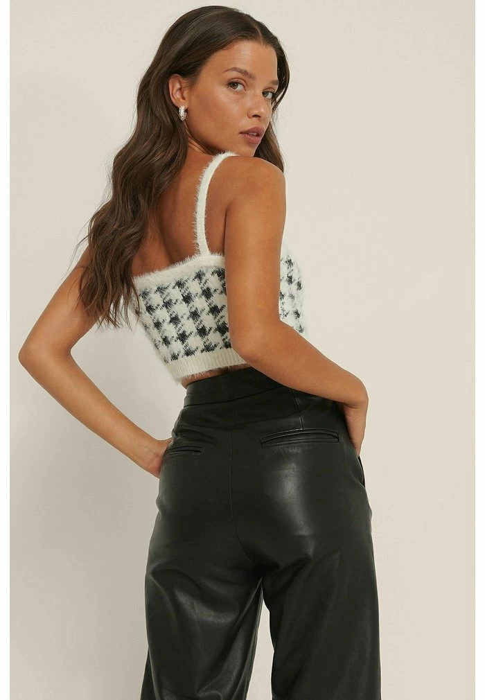 NA-KD Débardeur - White Black 2 NA-KD Débardeur - White Black – Image 2