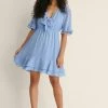 NA-KD DURCHSCHEINENDES - Robe De Jour - Dusty Blue 5 NA-KD DURCHSCHEINENDES - Robe De Jour - Dusty Blue -NA-KD Soldes Magasin 84b99d0428354138b1008315ab559d8e