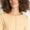 NA-KD CONTRAST SEAM LONG SLEEVE - T-shirt à Manches Longues - Yellow -NA-KD Soldes Magasin 860f8fcb2e8a4b6392c3da668c012d7f