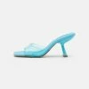NA-KD TRANSPARENT ANGULAR HEELS - Mules à Talons - Turquoise 7 NA-KD TRANSPARENT ANGULAR HEELS - Mules à Talons - Turquoise -NA-KD Soldes Magasin 866b6f8354cd4dfbb68f3c021c39f390