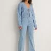NA-KD Jean Droit - Blue -NA-KD Soldes Magasin 8807e612b99d4d53b4e779786cbc7f9d