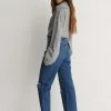 NA-KD Jean Droit - Mid Blue -NA-KD Soldes Magasin 88aa46624a974c788e1b4c4b0e947282
