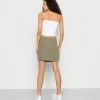 NA-KD OVERLAPPED SKIRT - Minijupe - Khaki Green -NA-KD Soldes Magasin 891c3bb5182b47c3996cb75c4161d4fa