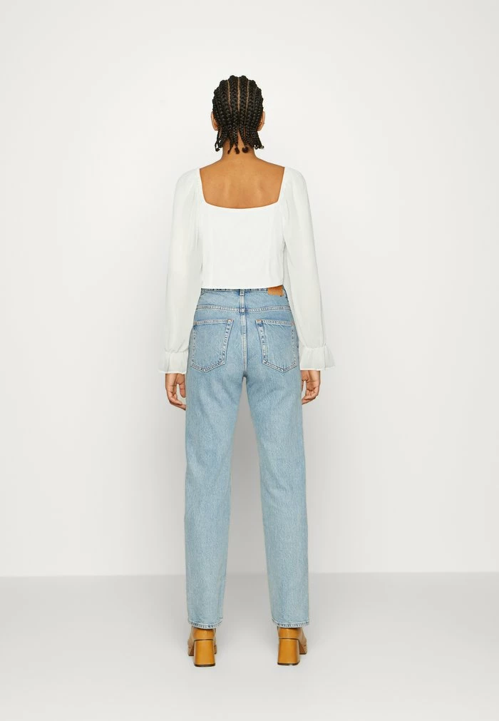 NA-KD TIE LONG SLEEVE BLOUSE - T-shirt à Manches Longues - Gardenia 3 NA-KD TIE LONG SLEEVE BLOUSE - T-shirt à Manches Longues - Gardenia – Image 3