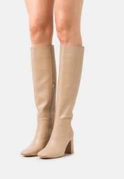 NA-KD KNEE HIGH BOOTS - Bottes - Beige