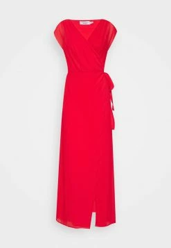 PAMELA REIF X NA-KD OVERLAPPED DRESS - Robe Longue - Red