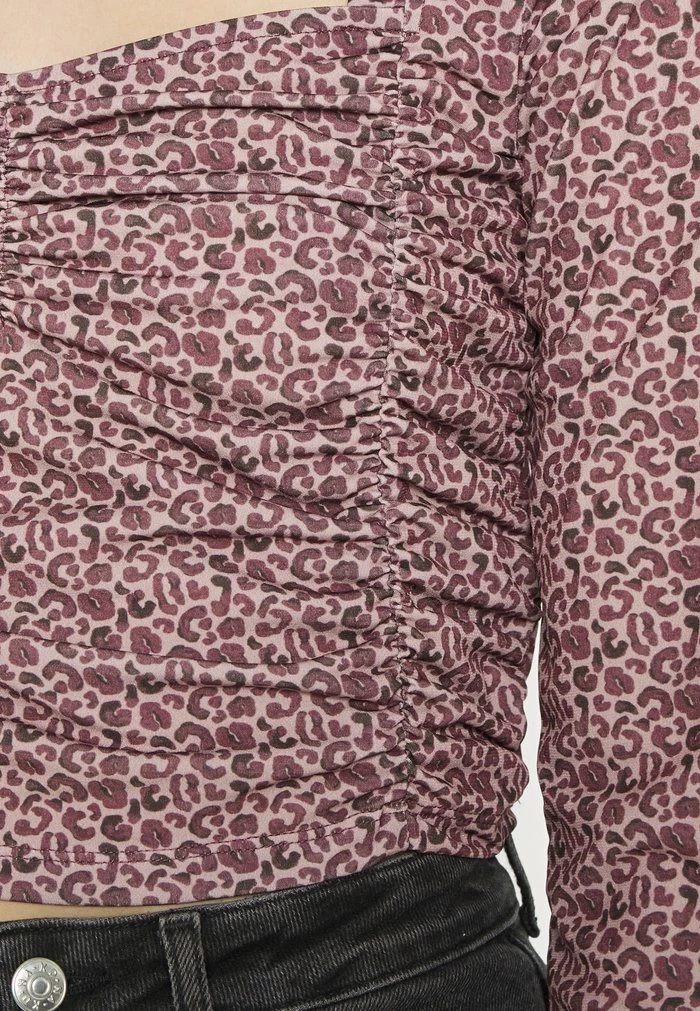 NA-KD FRILL DETAIL RUCHED - T-shirt à Manches Longues - Pink 6 NA-KD FRILL DETAIL RUCHED - T-shirt à Manches Longues - Pink – Image 6