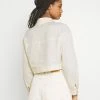 NA-KD CROPPED JACKET - Veste Légère - Light Beige -NA-KD Soldes Magasin 8a5d29691fe54a8f9b06e4d482bc1e17