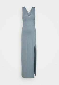 NA-KD CUP DETAIL MAXI DRESS - Robe Longue - Stone Blue