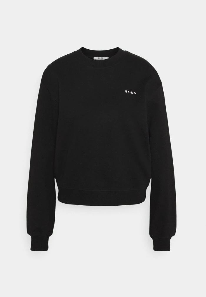 NA-KD LOGO BASIC - Sweatshirt - Black 4 NA-KD LOGO BASIC - Sweatshirt - Black – Image 4