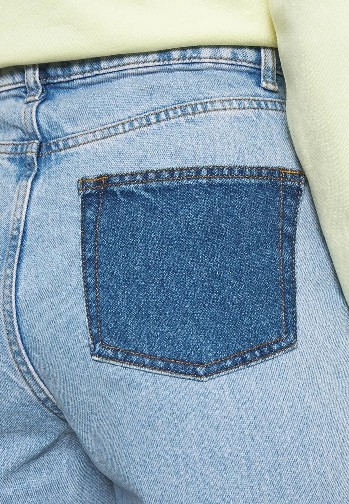 NA-KD CONTRAST POCKET HIGH WAIST - Jean Droit - Light Blue 5 NA-KD CONTRAST POCKET HIGH WAIST - Jean Droit - Light Blue – Image 5