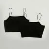 NA-KD 2-PACK ORGANIC CROP - Débardeur - Black/black -NA-KD Soldes Magasin 8df41ed9123e4d4a977c4007897a4ea1