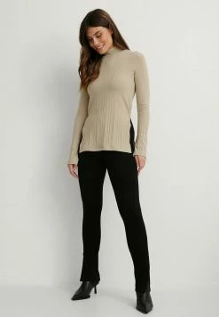 NA-KD T-shirt à Manches Longues - Beige