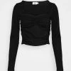 NA-KD FRILL DETAIL RUCHED - T-shirt à Manches Longues - Black 10 NA-KD FRILL DETAIL RUCHED - T-shirt à Manches Longues - Black -NA-KD Soldes Magasin 8ee0308c59ea4604a44bedf2472b1131