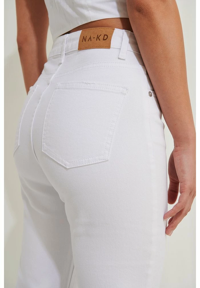 NA-KD Jean Droit - White 4 NA-KD Jean Droit - White – Image 4