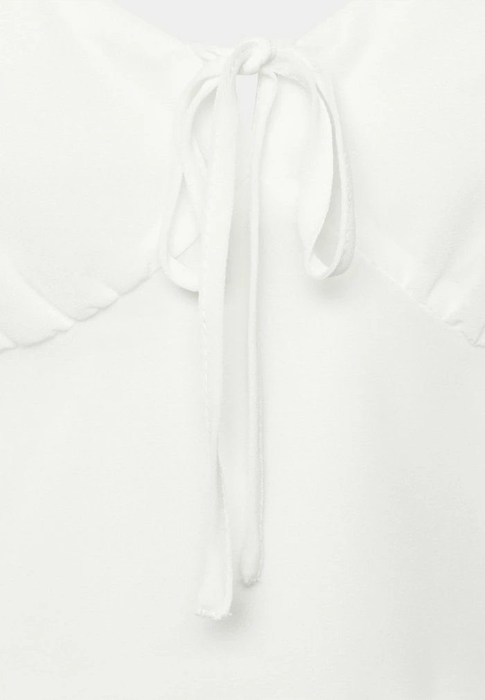 NA-KD TIE LONG SLEEVE BLOUSE - T-shirt à Manches Longues - Gardenia 5 NA-KD TIE LONG SLEEVE BLOUSE - T-shirt à Manches Longues - Gardenia – Image 5