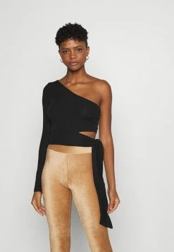 NA-KD ONE SLEEVE - T-shirt à Manches Longues - Black