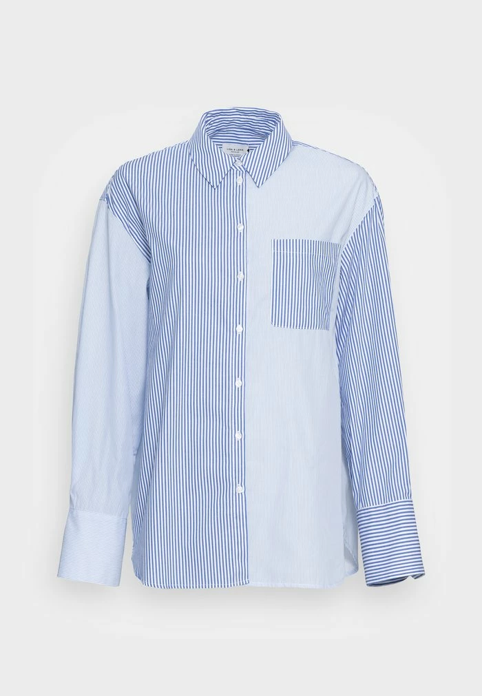 NA-KD OVERSIZED SHIRT - Chemisier - Blue 4 NA-KD OVERSIZED SHIRT - Chemisier - Blue – Image 4