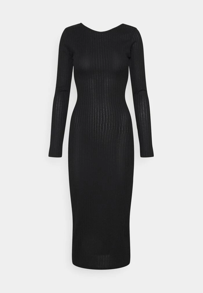 NA-KD DEEP BACK MIDI DRESS - Robe Fourreau - Black 7 NA-KD DEEP BACK MIDI DRESS - Robe Fourreau - Black – Image 7