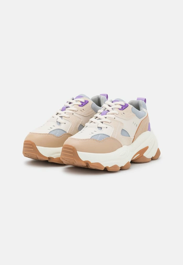 NA-KD BUBBLE SOLE TRAINERS - Baskets Basses - Offwhite/lilac 3 NA-KD BUBBLE SOLE TRAINERS - Baskets Basses - Offwhite/lilac – Image 3
