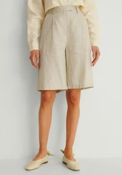 NA-KD BERMUDA - Short - Beige
