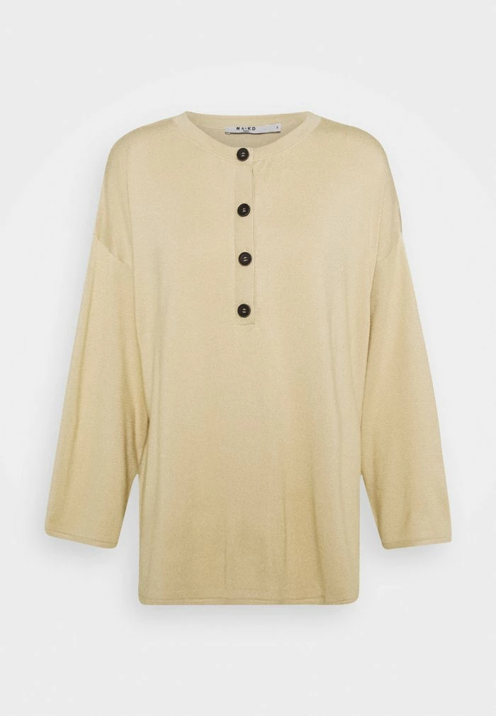 NA-KD X ZALANDO EXCLUSIVE - SIDE SLIT SWEATER - Pullover - Beige 5 NA-KD X ZALANDO EXCLUSIVE - SIDE SLIT SWEATER - Pullover - Beige – Image 5