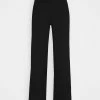 NA-KD X ZALANDO EXCLUSIVE SOFT RIBBED PANTS - Pantalon Classique - Black -NA-KD Soldes Magasin 952ff98fd40d41caa1f5d26ef96bb53b