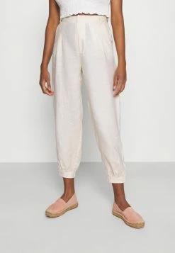 NA-KD BALLOON LEG PANTS - Pantalon Classique - Light Beige