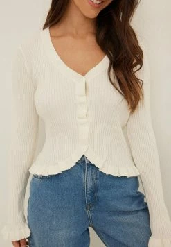 NA-KD Gilet - Offwhite