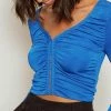 NA-KD Gilet - Blue -NA-KD Soldes Magasin 97af4a1155784d108a87e692b5a1e1fb