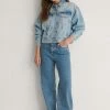 NA-KD Veste En Jean - Light Blue -NA-KD Soldes Magasin 98a3412c8cb14ddaa5243766bea637a9