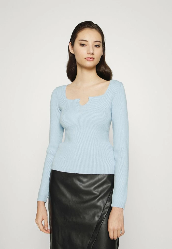 NA-KD T-shirt à Manches Longues - Dusty Blue 1 NA-KD T-shirt à Manches Longues - Dusty Blue