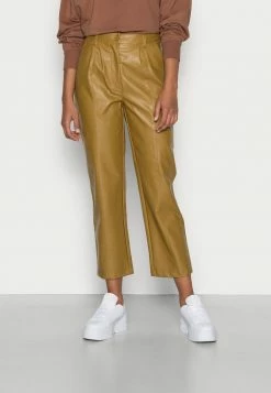 NA-KD SEAM DETAIL PANTS - Pantalon Classique - Green