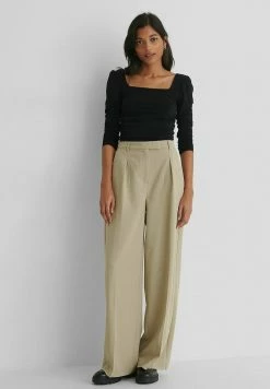 NA-KD T-shirt à Manches Longues - Black