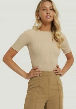 NA-KD T-shirt Basique - Beige