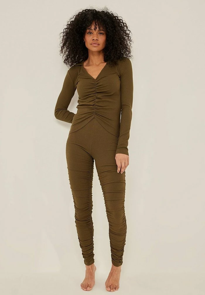 NA-KD MIT KRAGENDETAIL - Pullover - Brown 2 NA-KD MIT KRAGENDETAIL - Pullover - Brown – Image 2