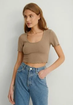 NA-KD T-shirt Imprimé - Beige