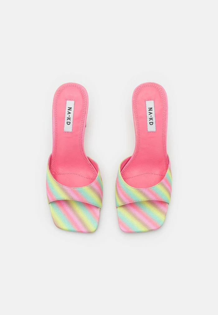 NA-KD ANGULAR HEELS - Mules à Talons - Rainbow 6 NA-KD ANGULAR HEELS - Mules à Talons - Rainbow – Image 6