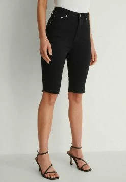NA-KD Short En Jean - Black