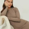 NA-KD Robe Longue - Taupe -NA-KD Soldes Magasin 9c167ed9bd0f46abb3006c08d61d328e