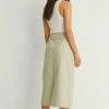 NA-KD ORGANISCH MIDI MIT JOCH VORNE - Jupe En Jean - Light Green -NA-KD Soldes Magasin 9cfa6d14802040e89e9375d7a396480e