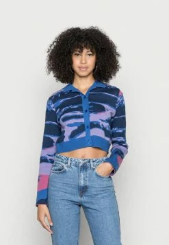 NA-KD CROPPED CARDIGAN - Gilet - Blue Print